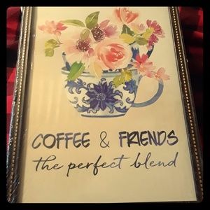 Special Moments framed art coffee and friends